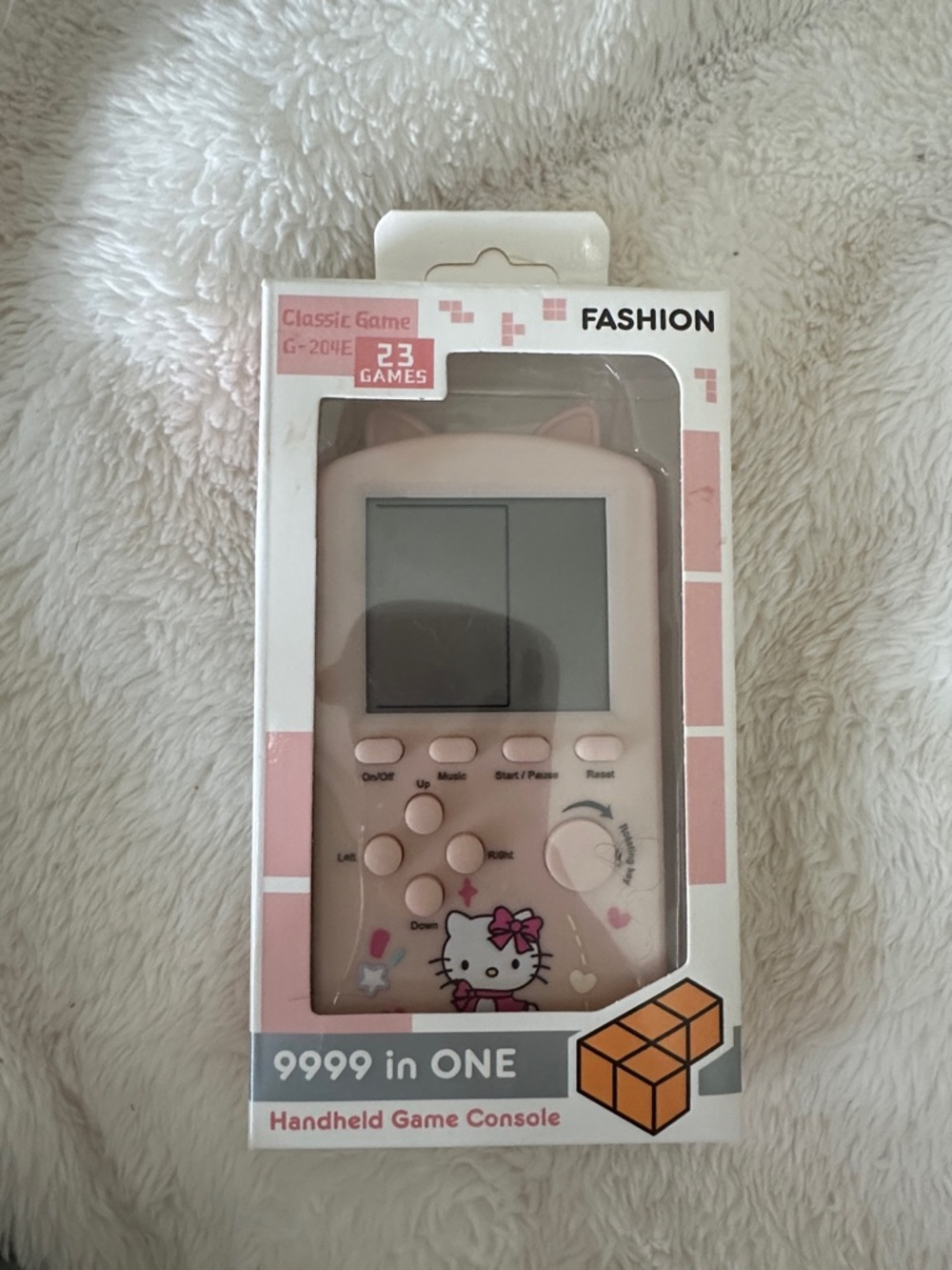 Pink hello kitty Handheld Game Console